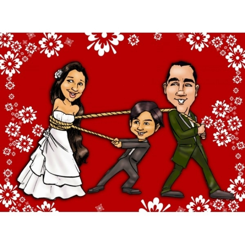 Caricatura Impressa para Casamento em Sp Lapa - Caneca com Caricatura para Casamento