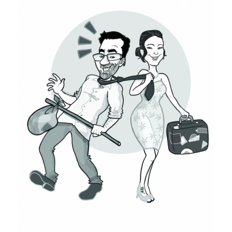 Caricatura para Festa de Casamento República - Caricaturistas ao Vivo para Casamento