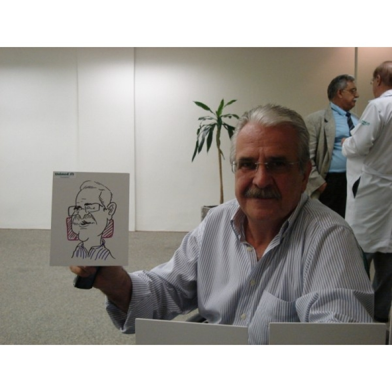 Caricaturista para Festa Empresarial em Sp Butantã - Caricaturista para Festa Empresarial