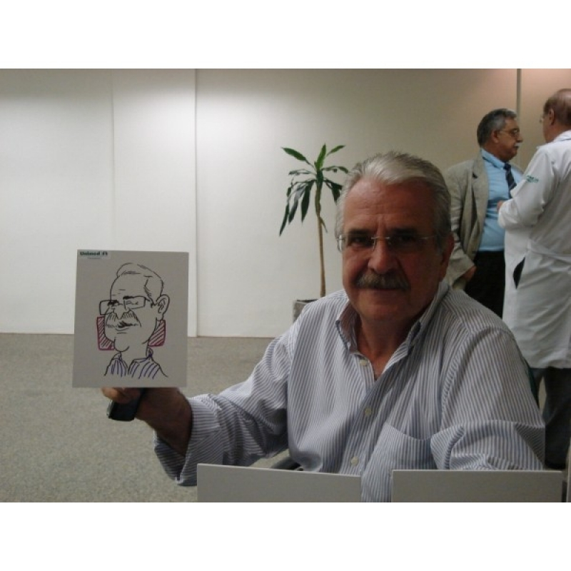Empresa de Caricaturas ao Vivo em Caneca para Eventos Bom Retiro - Caricaturas ao Vivo em Caneca para Festas Corporativas