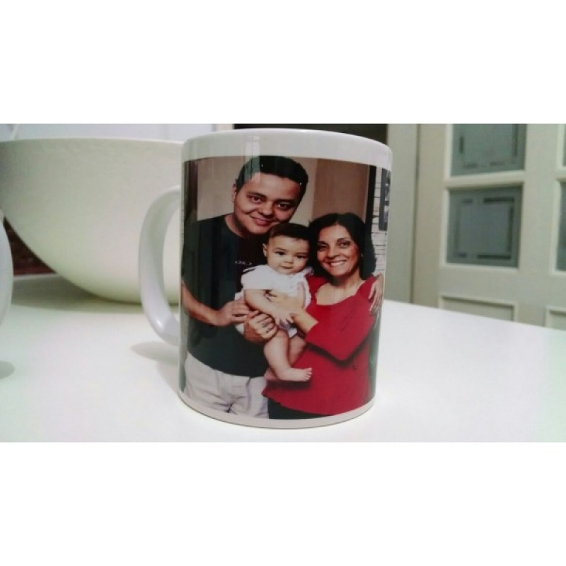 Onde Encontro Caneca Personalizada Brinde Santa Cecília - Caneca Personalizada de Aniversário