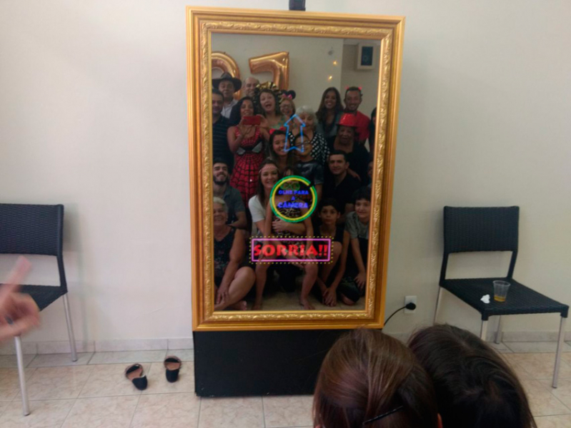 Valor de Espelho Mágico para Festa Vila Guilherme - Totem de Fotos para Eventos