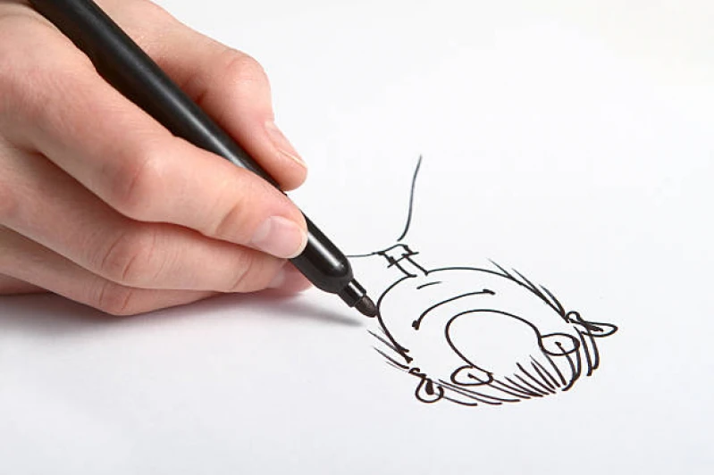 caricatura manual para eventos