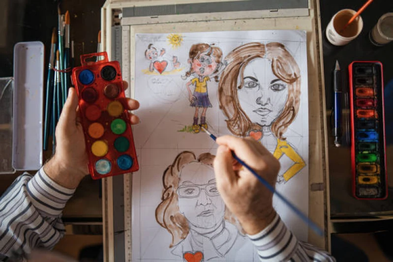 caricaturas para eventos corporativos